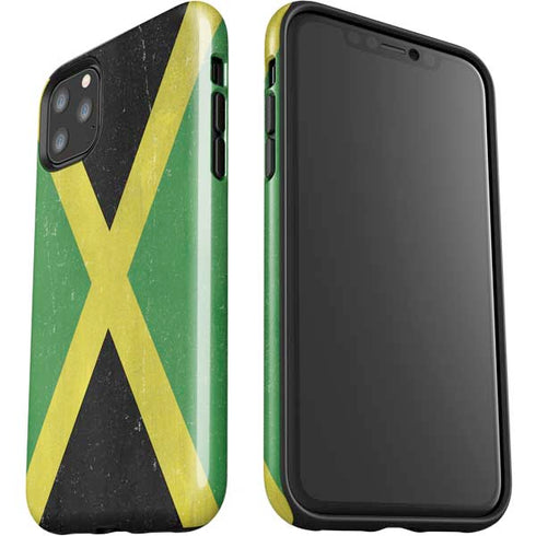 Jamaica Flag Distressed iPhone 11 Pro Max Impact Case